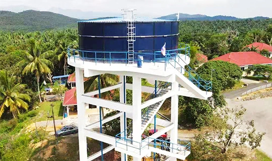 municipal potable water storage tank