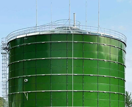 RAL 6002 Leaf Green Glass Fused To Steel Tank